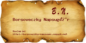 Borsoveczky Napsugár névjegykártya